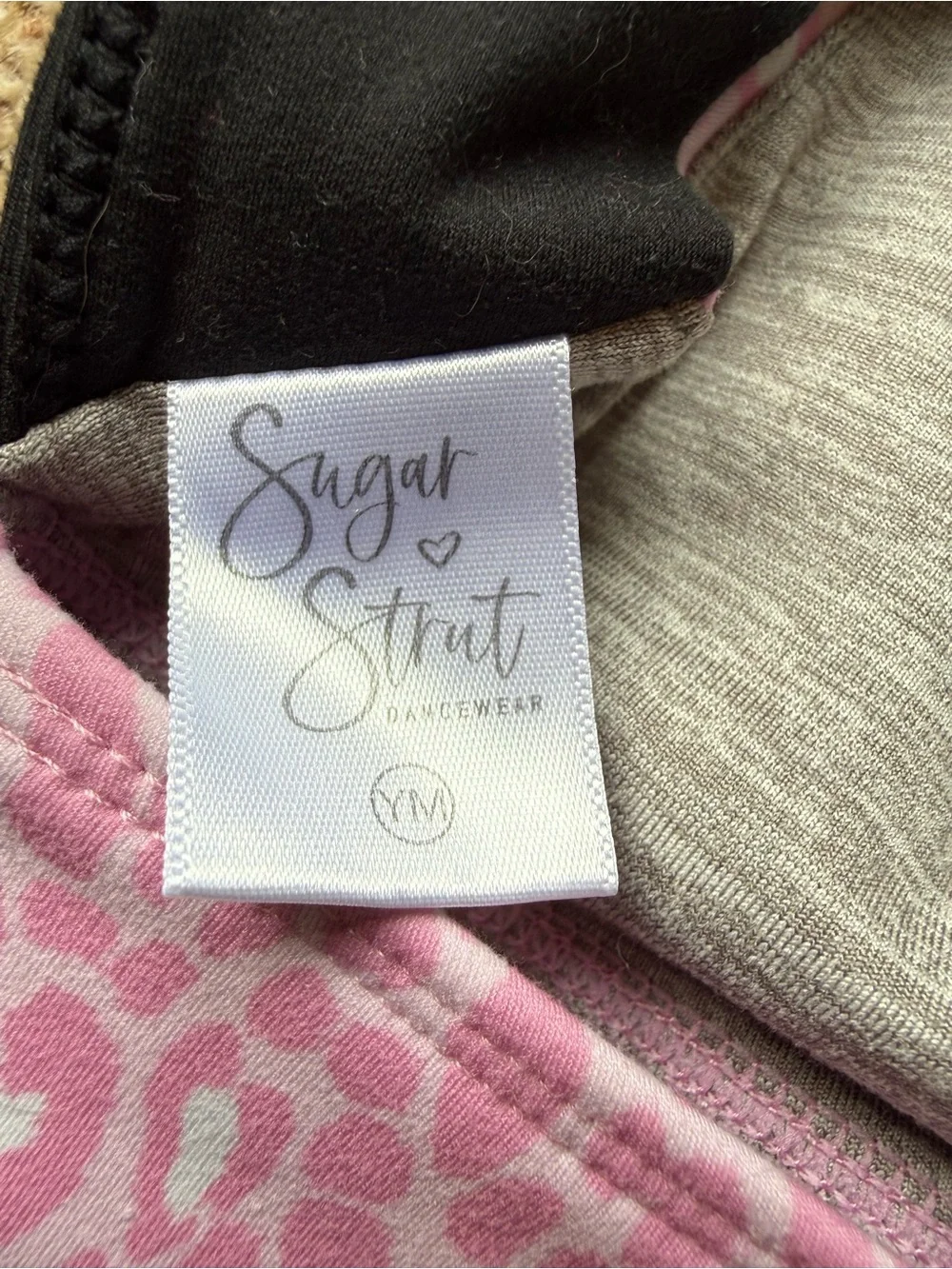 Sugar Strut Girls Pink Leopard-Print Top & Aqua Shorts Matching Set